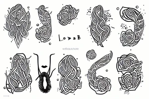 loab woman tattoo idea