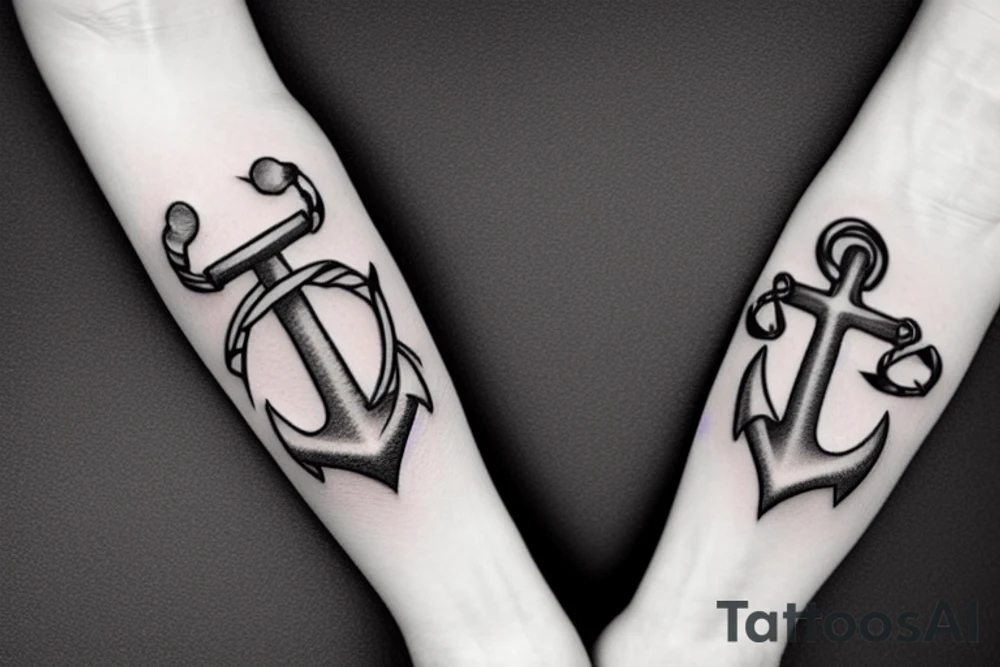Anchor sailor tattoo idea