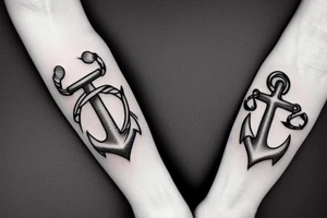 Anchor sailor tattoo idea