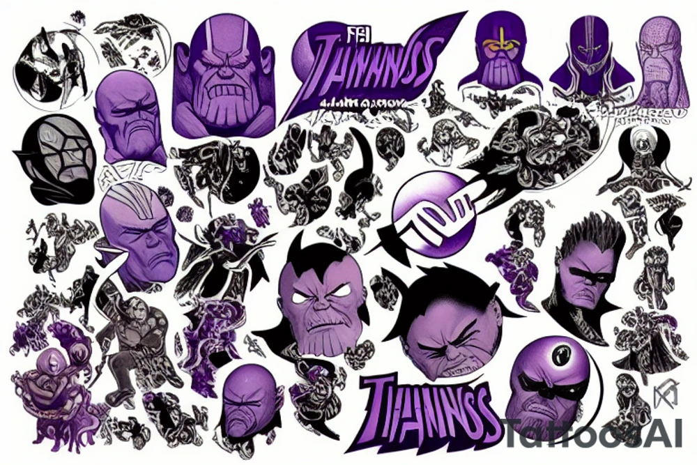 thanos tattoo idea