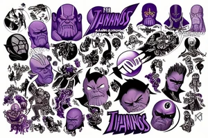 thanos tattoo idea