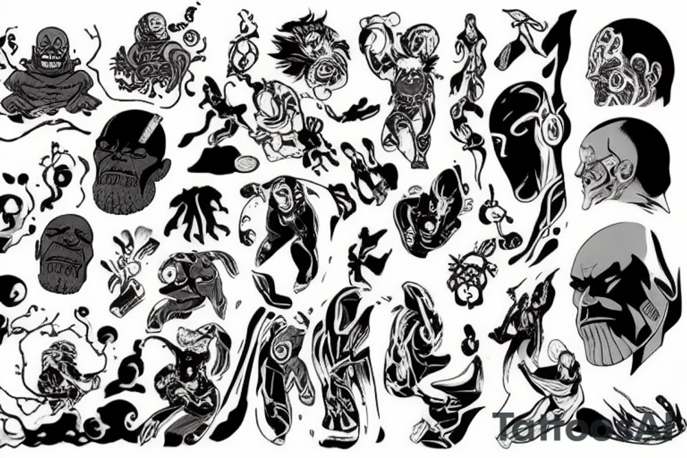 thanos tattoo idea