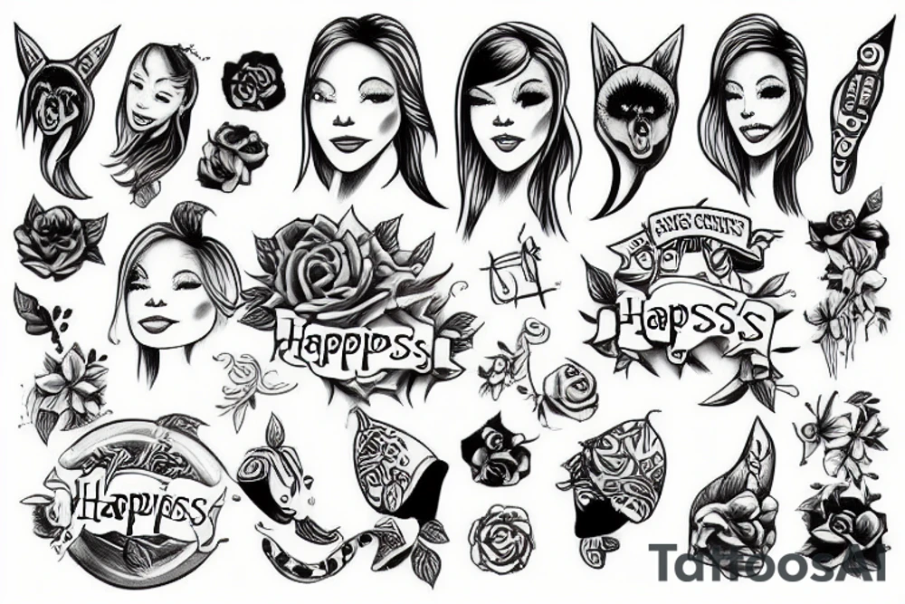 happines tattoo idea