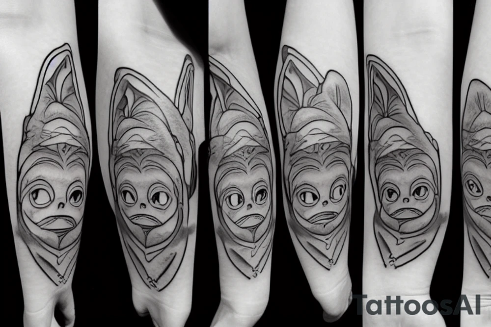 baby yoda tattoo idea