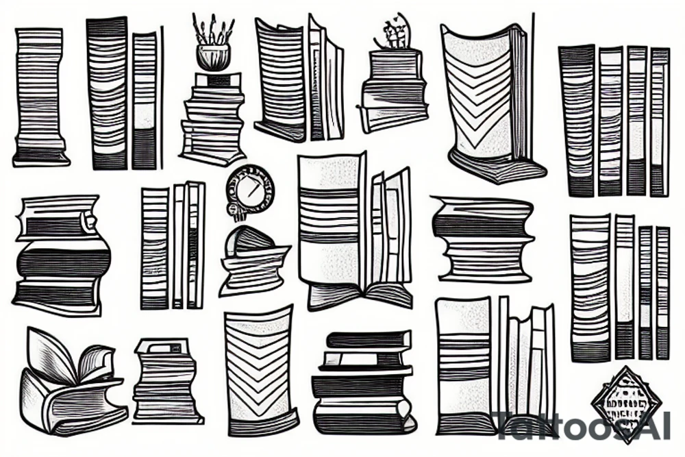 books tattoo idea