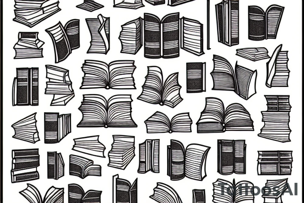 books tattoo idea