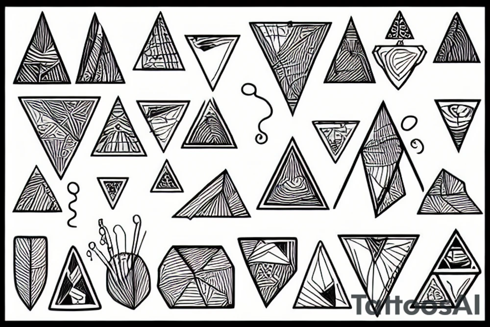 triangles tattoo idea