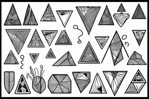triangles tattoo idea