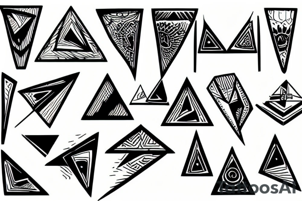 triangles tattoo idea