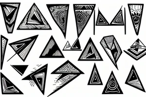 triangles tattoo idea