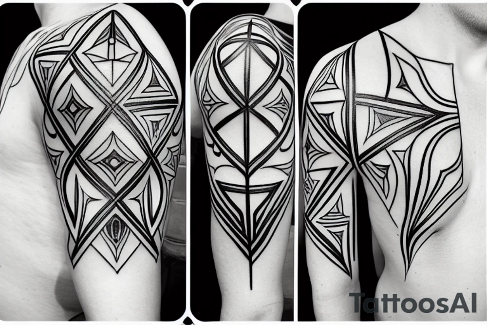 three arrow heads, fine line tattoo idea