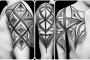 three arrow heads, fine line tattoo idea