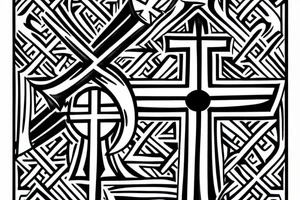 a templar cross tattoo idea