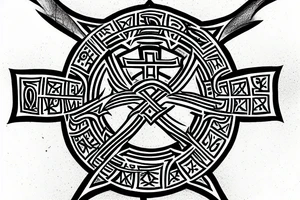 a templar cross tattoo idea