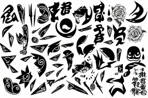 Flash sharp edges tattoo idea