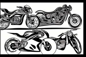 motorcycle race tattoo idea