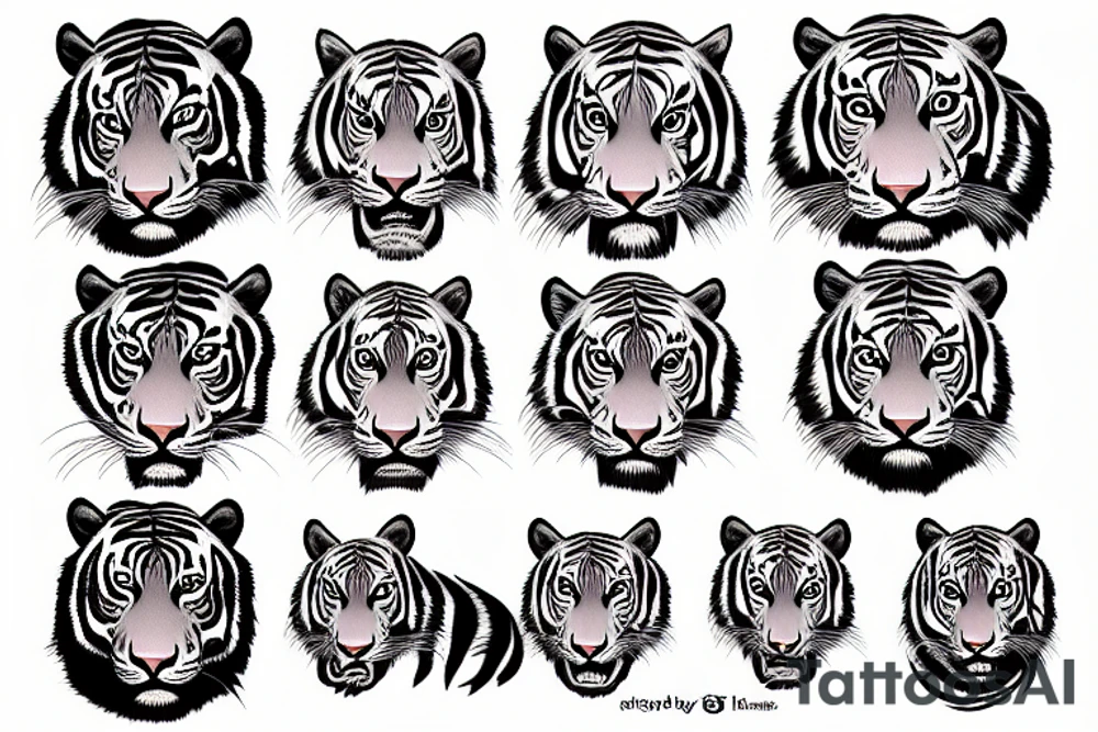 mystic siberian tiger tattoo idea