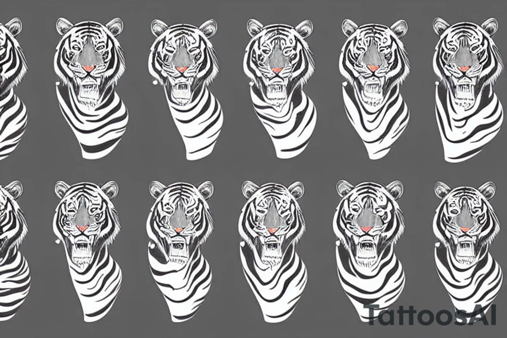 mystic siberian tiger tattoo idea