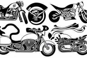 motorcycle race tattoo idea