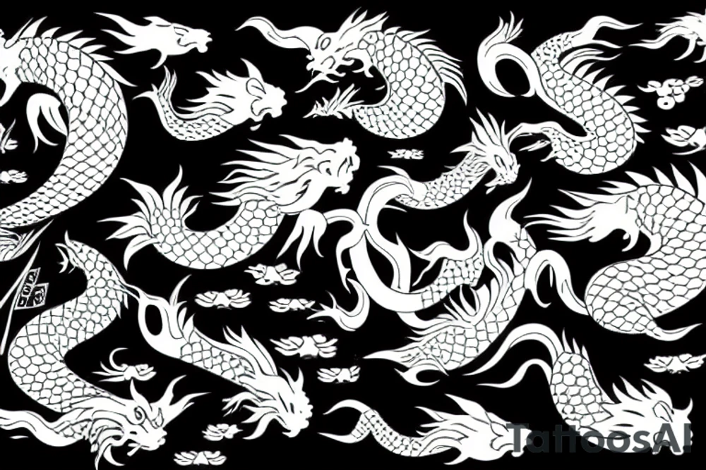 koi fish dragon tattoo idea