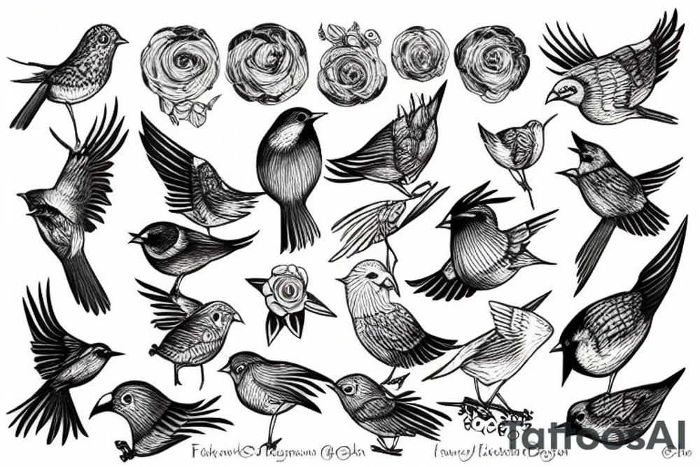 bird tattoo idea