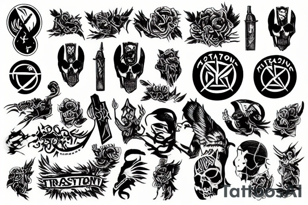 Destroy fascism tattoo idea