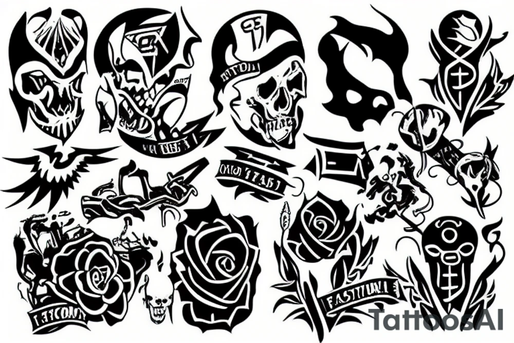 Destroy fascism tattoo idea