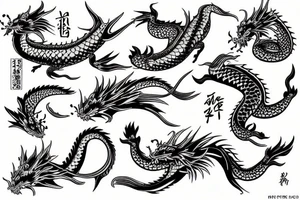 koi fish dragon tattoo idea