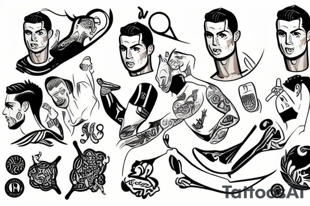 Cristiano ronaldo tattoo idea