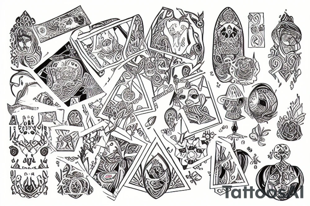 alice in wonderland experiencing DMT tattoo idea