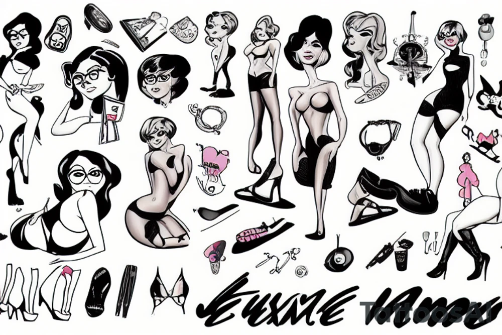 Velma Dinkly, sexy, showing bum tattoo idea