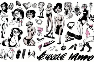Velma Dinkly, sexy, showing bum tattoo idea