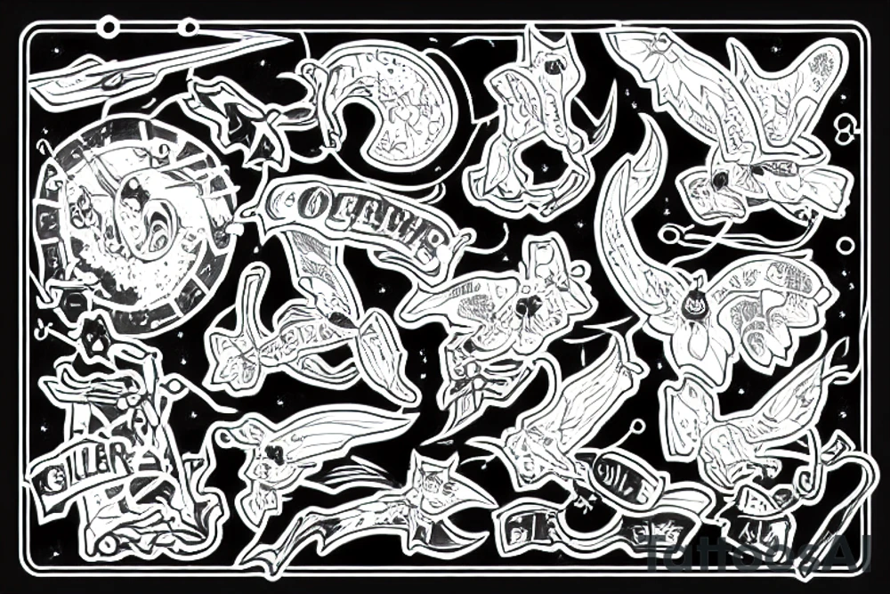 Glider from conway’s game of life tattoo idea