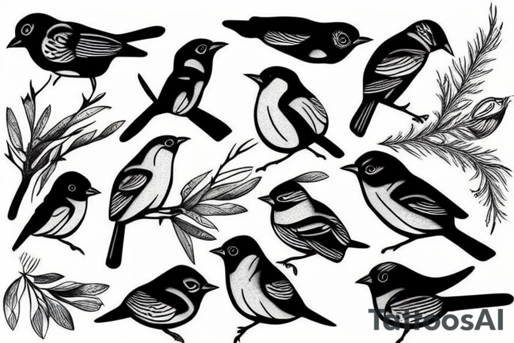 Bird tattoo idea
