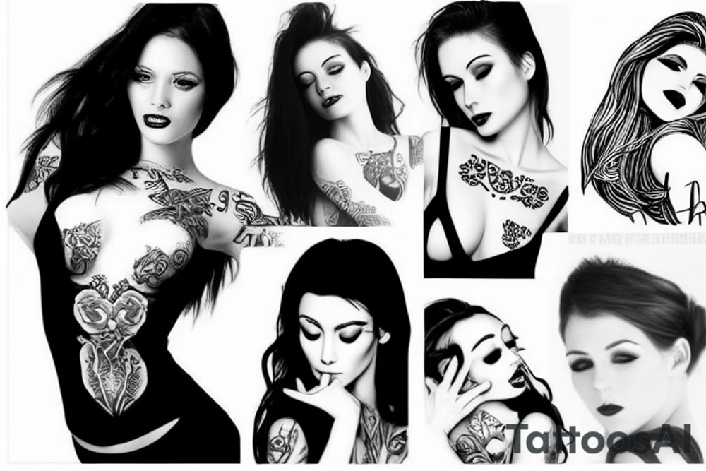 sexy girl tattoo idea