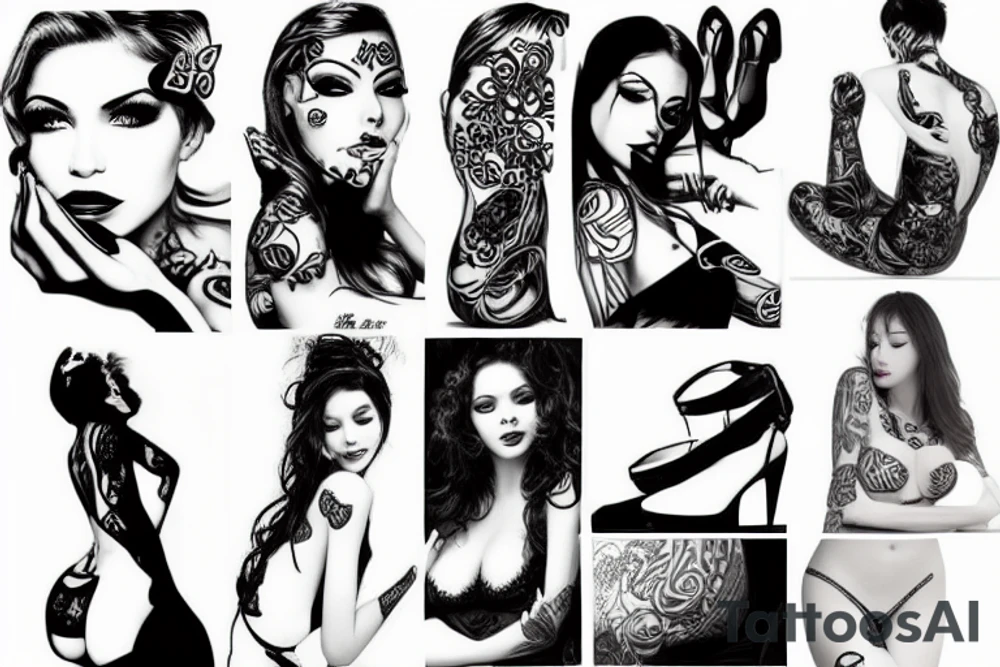 sexy girl tattoo idea