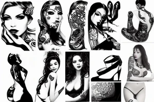 sexy girl tattoo idea