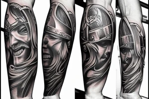 inner forearm tattoo, viking style, name "Mathias", date "11.06.19" tattoo idea