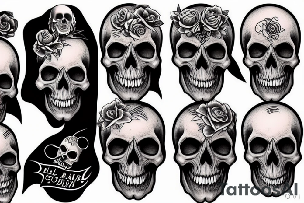Skull tattoo idea