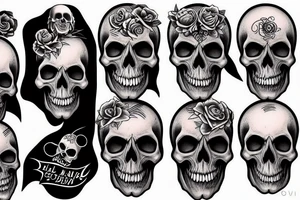 Skull tattoo idea