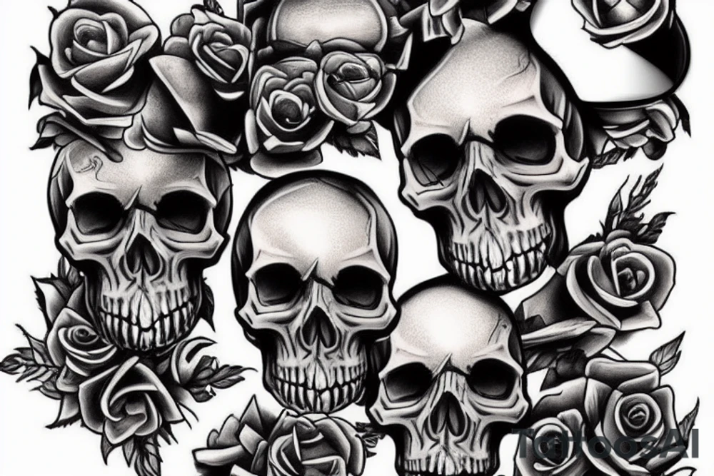 Skull tattoo idea