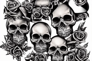Skull tattoo idea