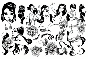 sexy girl tattoo idea