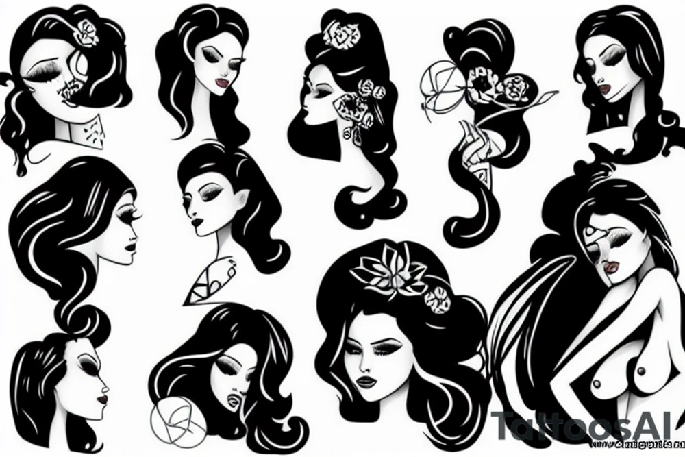 sexy girl tattoo idea