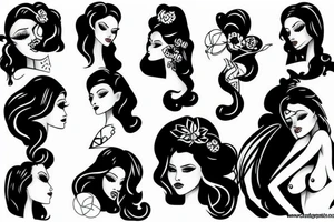 sexy girl tattoo idea
