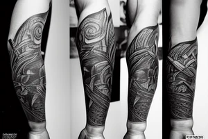 inner forearm tattoo in viking style with name "Mathias" and birthdate "11.06.19" tattoo idea