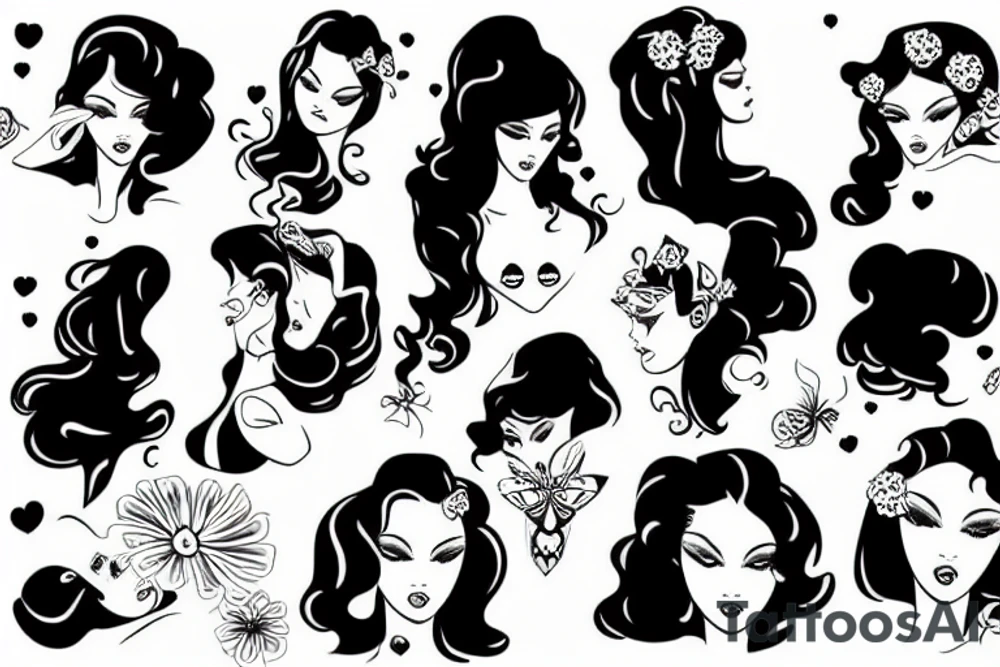 sexy girl tattoo idea