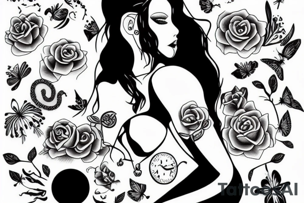 sexy girl tattoo idea