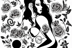 sexy girl tattoo idea
