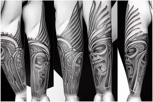 inner forearm tattoo in viking style with name "Mathias" and birthdate "11.06.19" tattoo idea